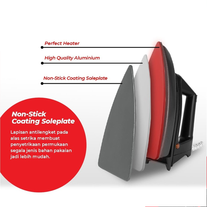 Maspion Setrika Listrik Dry Iron - EX-1000 | EX1000